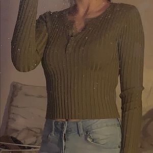 Olive green sweater